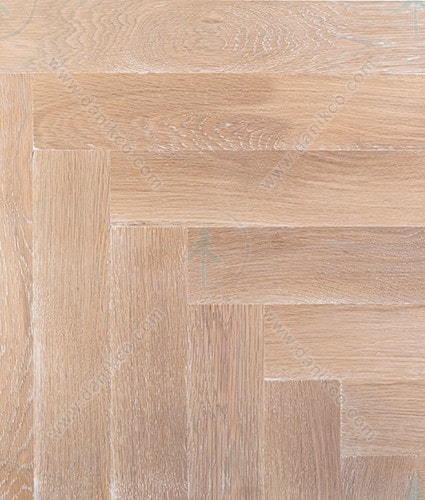 پارکت تمام چوب بلوط - رنگ پتینه سفید طوسی